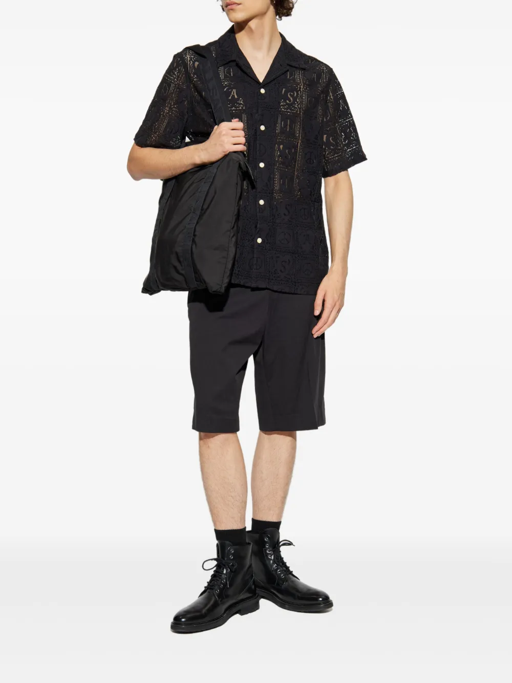 AllSaints Netley overhemd Zwart