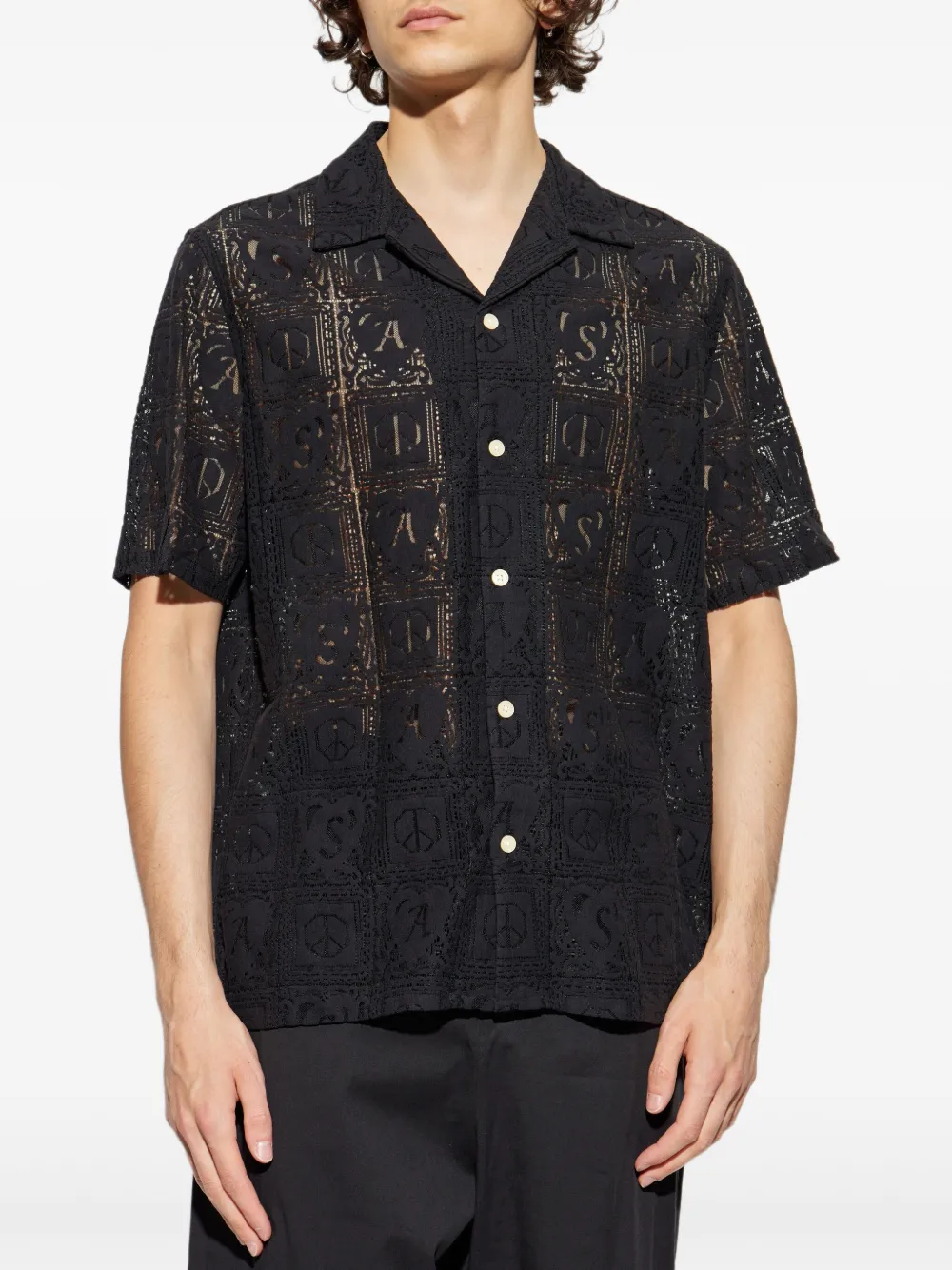 AllSaints Netley overhemd Zwart