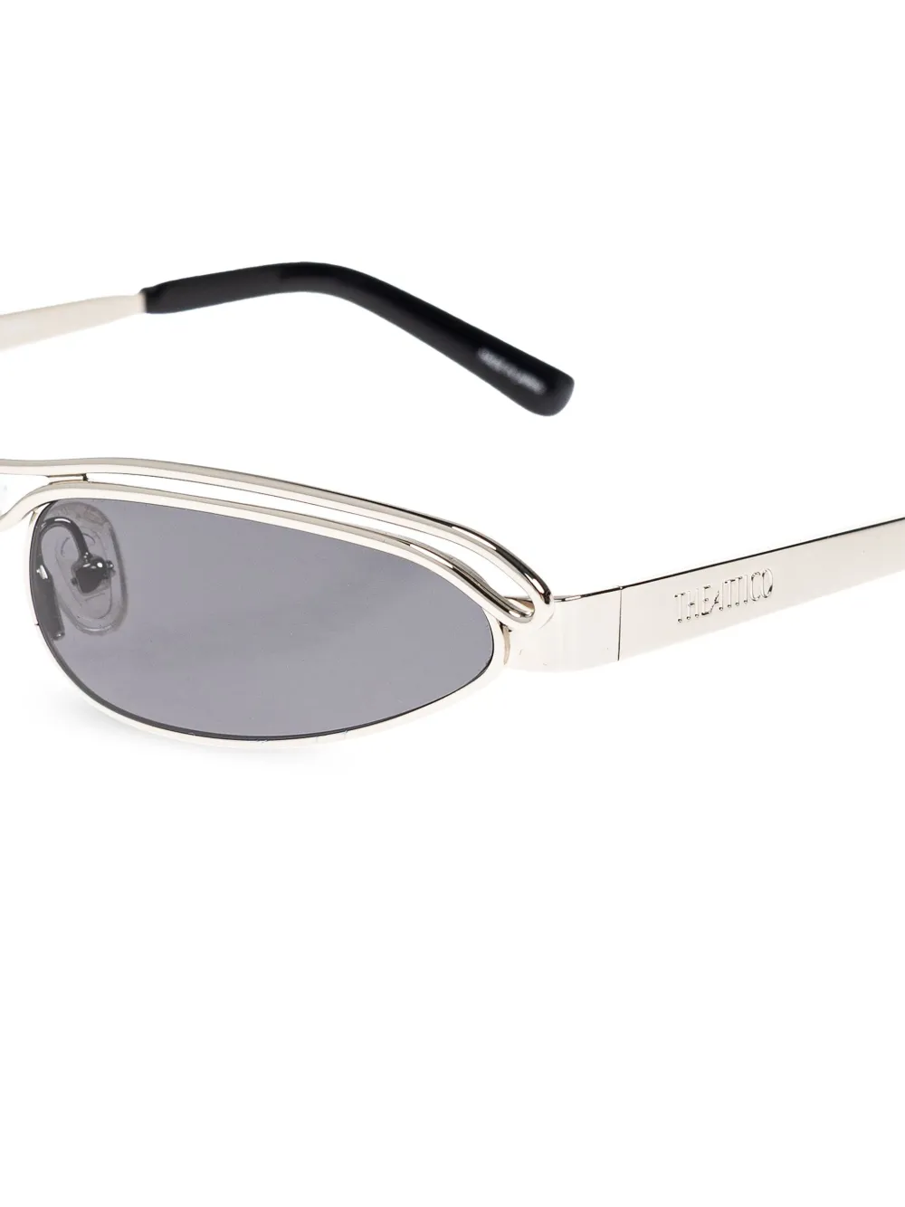 The Attico Zonnebril met cat-eye montuur - Wit