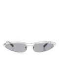 The Attico cat-eye sunglasses - White