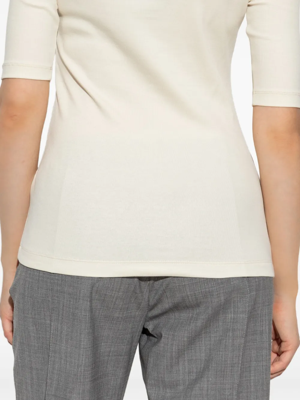 Fabiana Filippi Katoenen top Beige