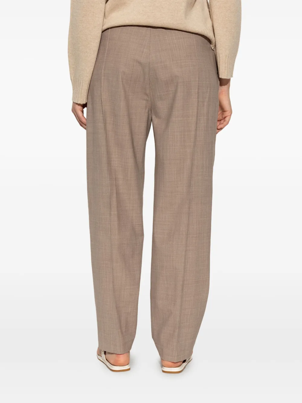 Fabiana Filippi Straight plooibroek Beige