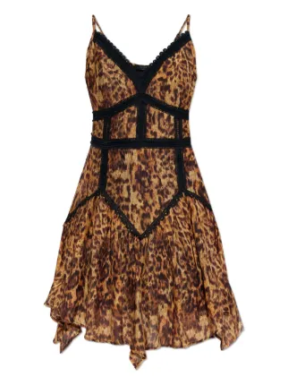 AllSaints Zia Mini Dress | Brown | FARFETCH