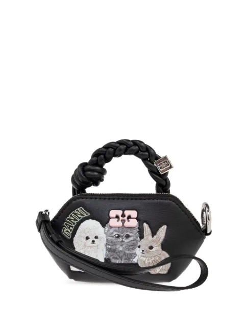 GANNI leather tote bag 
