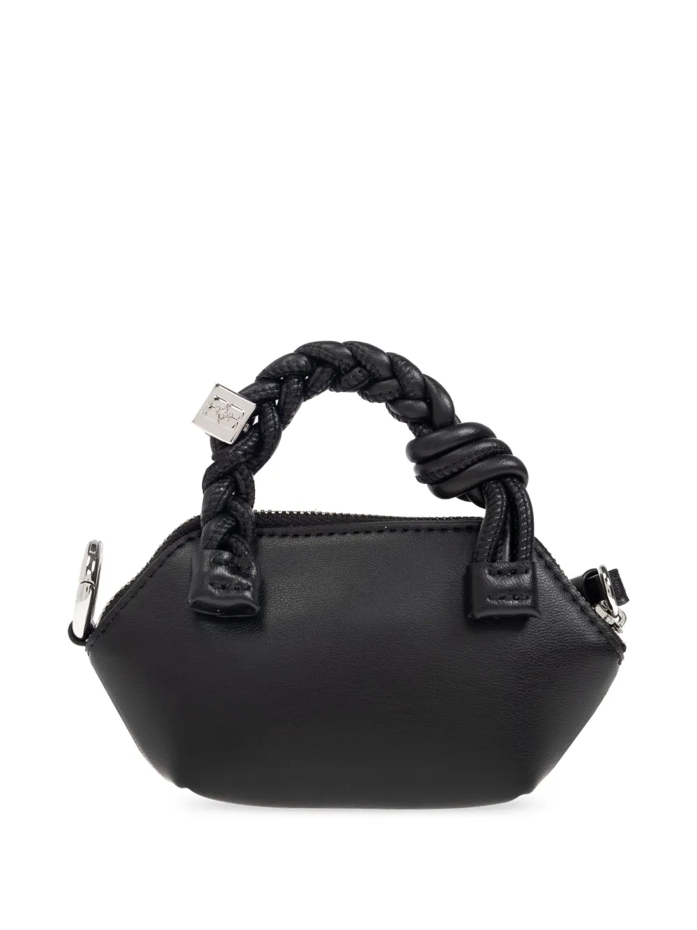 GANNI leather tote bag - Zwart