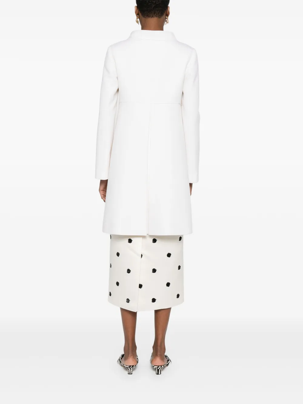 Valentino Garavani Jas met enkele rij knopen Beige