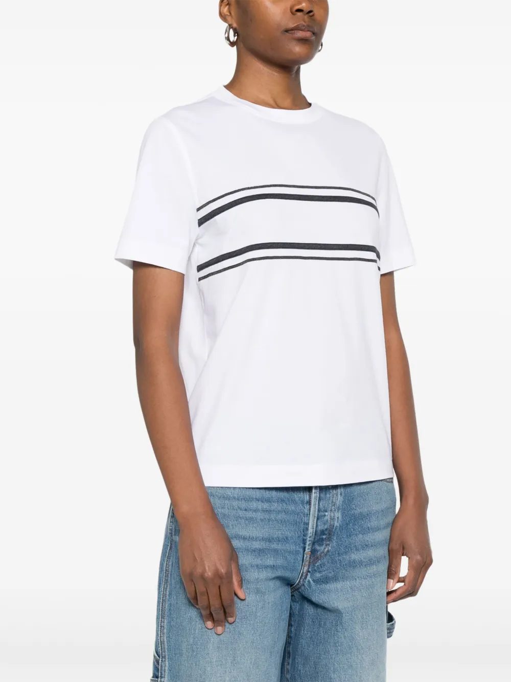 Brunello Cucinelli Katoenen T-shirt Wit