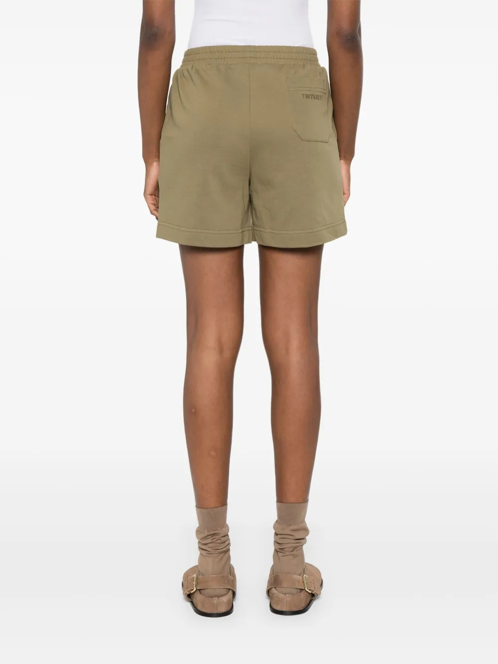 TWINSET Fleece shorts Groen