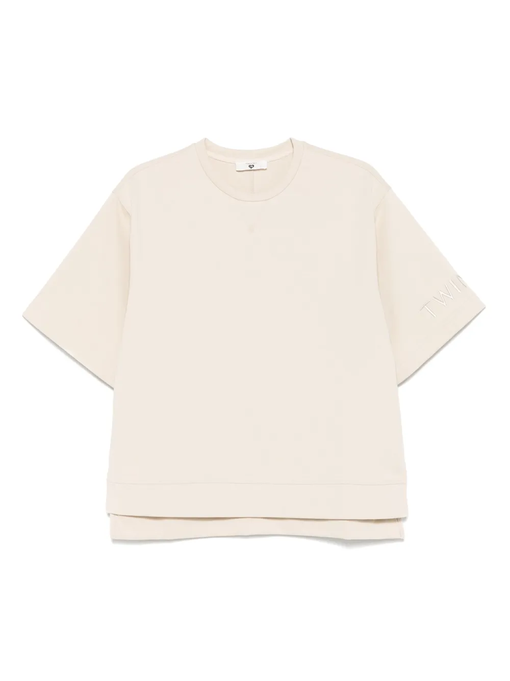 TWINSET playera con logo bordado | neutro | Image 1
