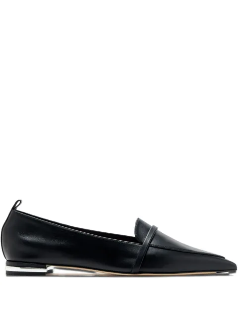 Malone Souliers Dora leather pointed-toe loafers