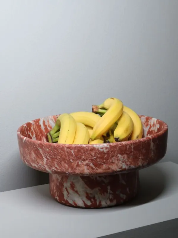 Editions Milano Obstschale Aus Marmor | Rot