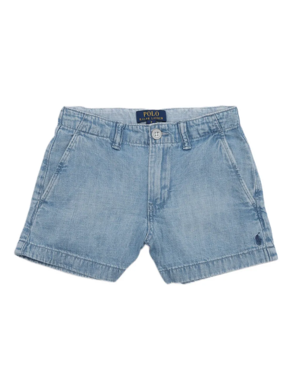 POLO RALPH LAUREN KIDS Polo Pony washed denim shorts | Blue | Image 1