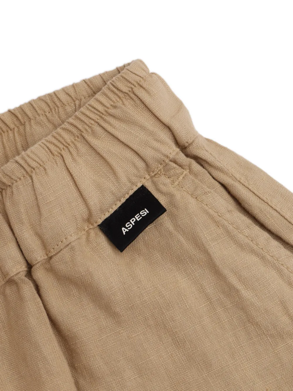 Aspesi Kids Linnen shorts Beige