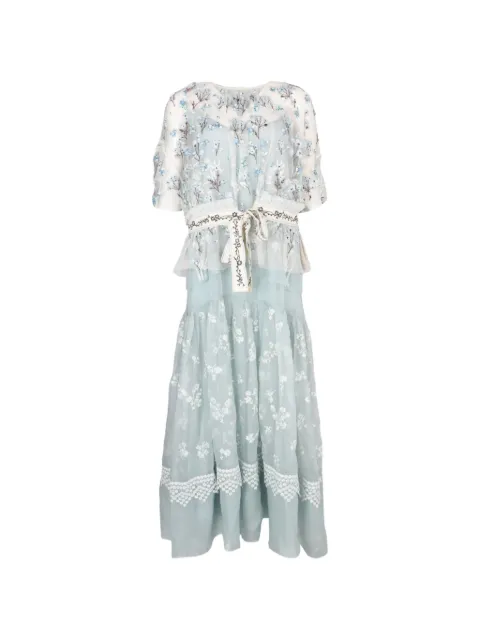 Biyan Gilga embroidered tulle dress