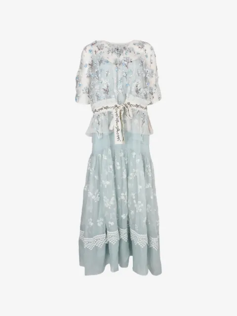 Biyan Gilga Tüllkleid mit Stickerei