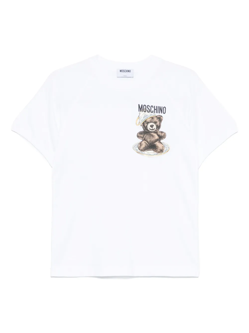 Moschino logo-print T-shirt Wit