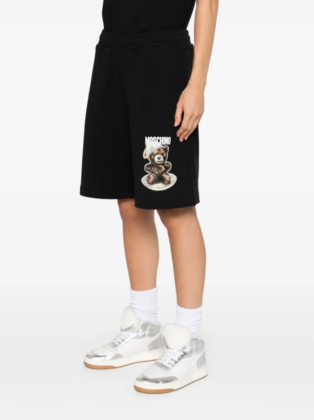 Moschino Trainingsshorts met beerprint Zwart