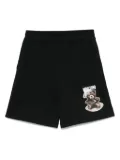 Moschino Bear-print track shorts - Black