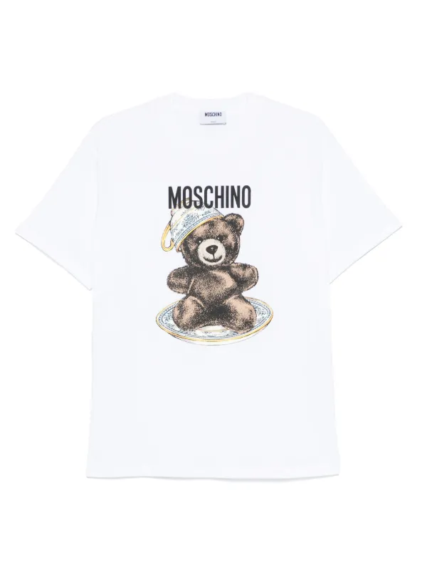 Moschino White Cotton T-Shirt S