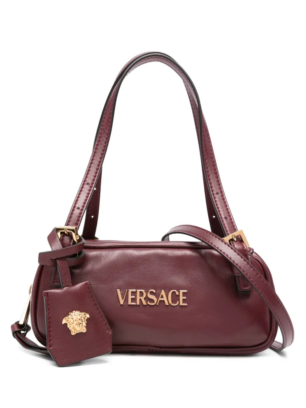 Versace Tag Bowling shoulder bag Rood