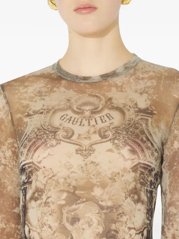 ゴルチエ  メッシュトップス Jean Paul Gaultier Mesh Top | Neutrals | FARFETCH