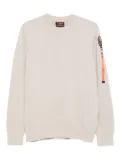 Parajumpers logo-patch sweatshirt - Neutrals
