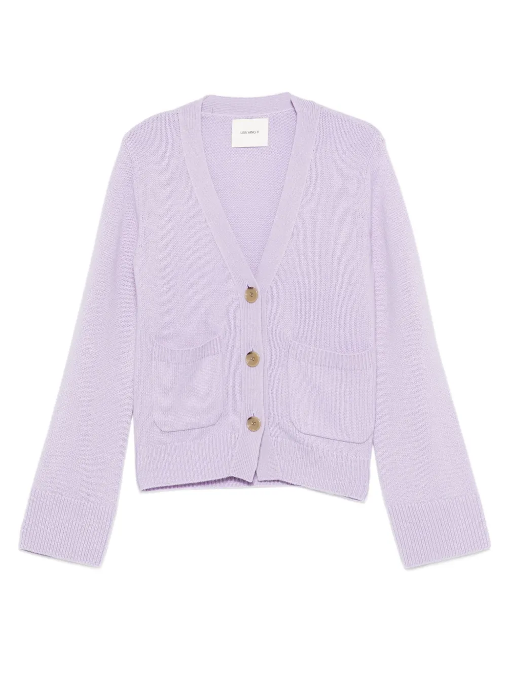 Lisa Yang patch-pocket cardigan | Purple | Image 1