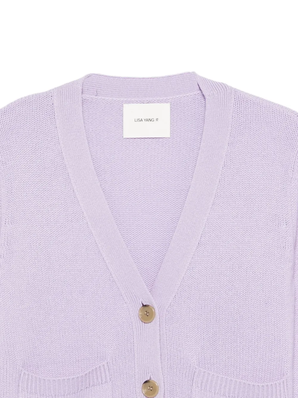 Lisa Yang Danni Cashmere Cardigan In Purple