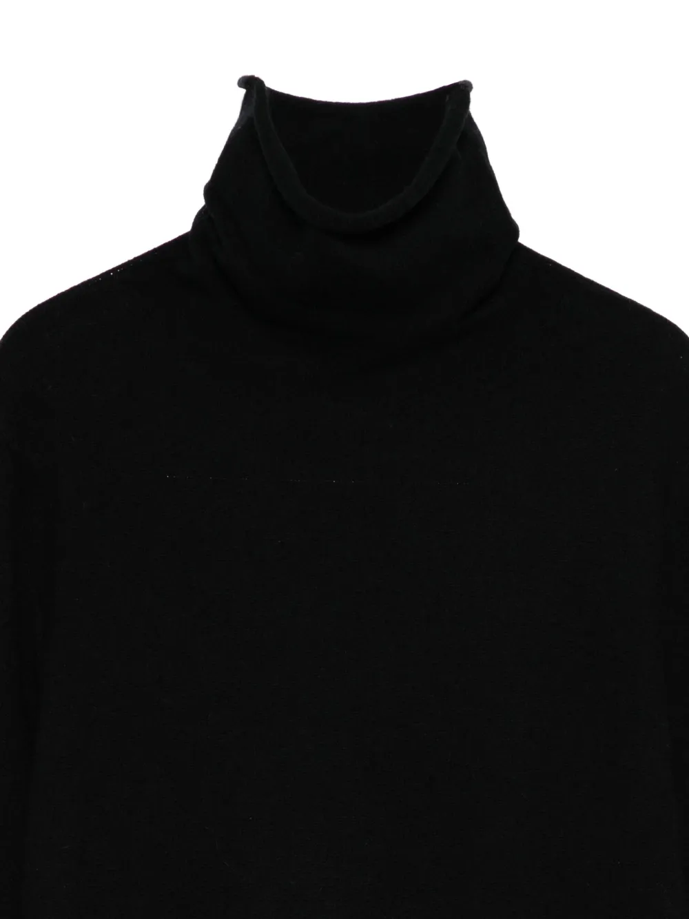 Lisa Yang Midi-jurk met col Zwart