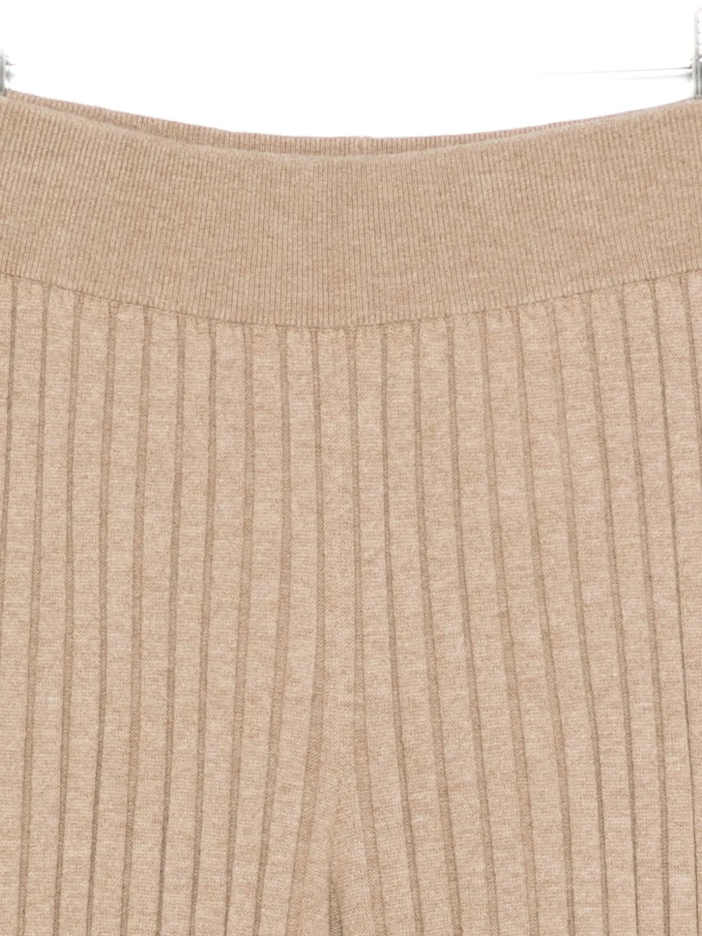 Lisa Yang Ribbed Flared Trousers In Brown