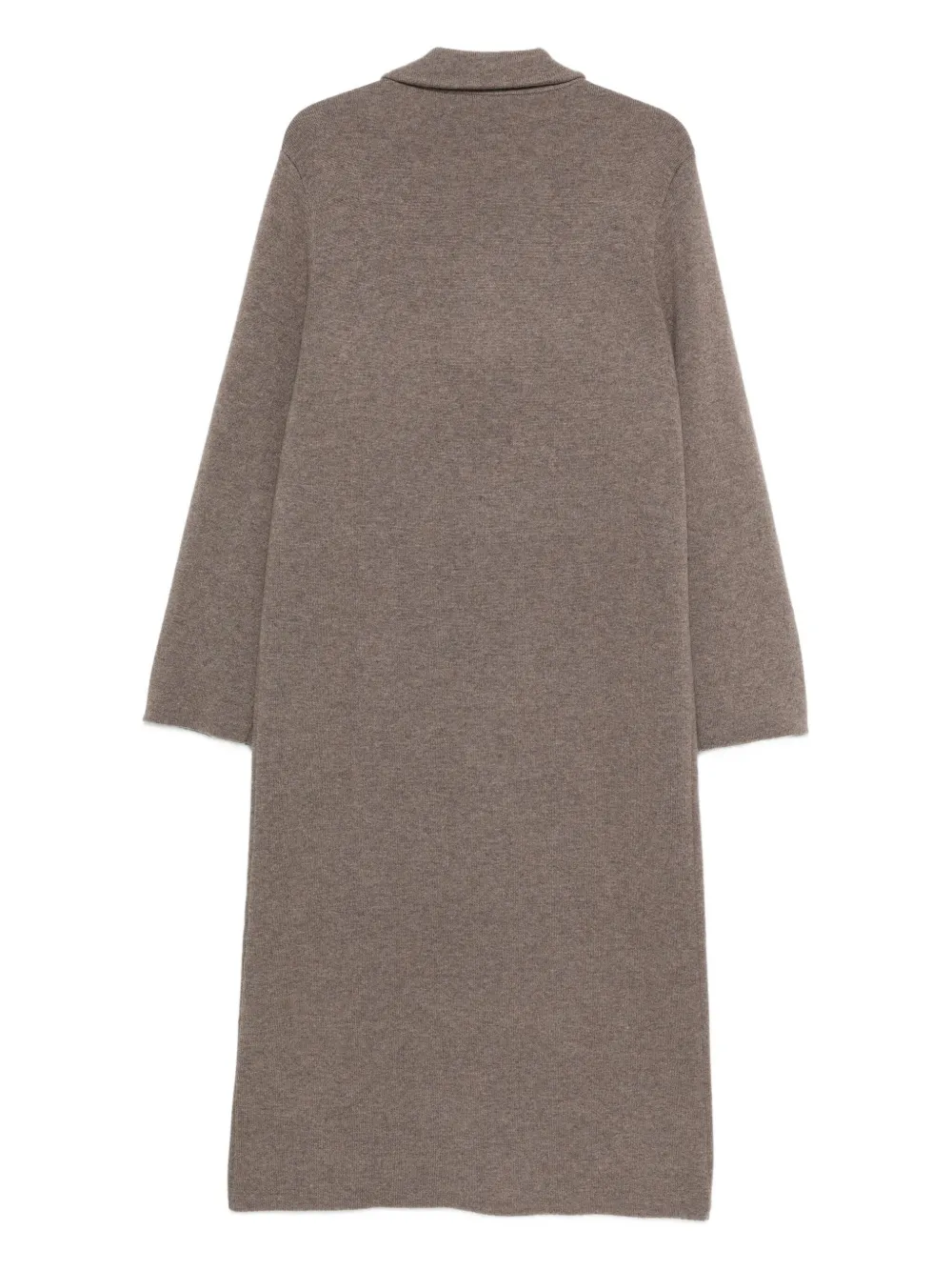 Lisa Yang Buttoned Pocket Cardicoat In Brown