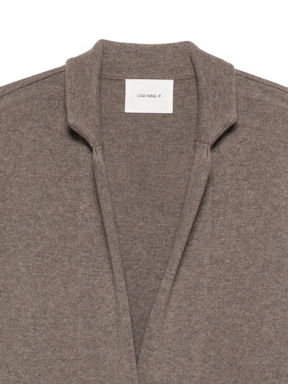 Lisa Yang Vestjas met zak en knopen Bruin