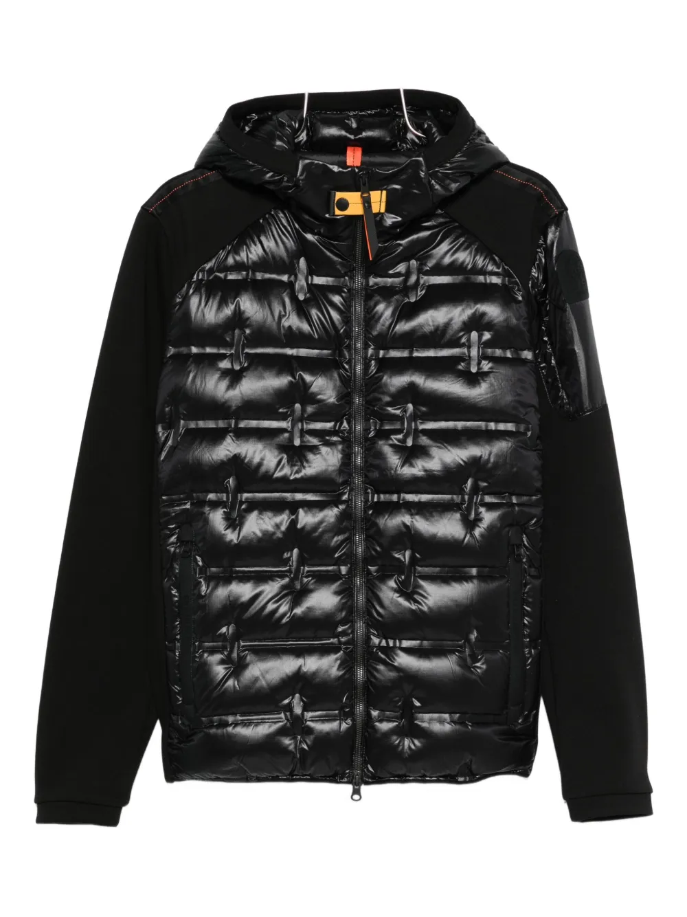 Parajumpers Quilted Hooded Jacket In Black