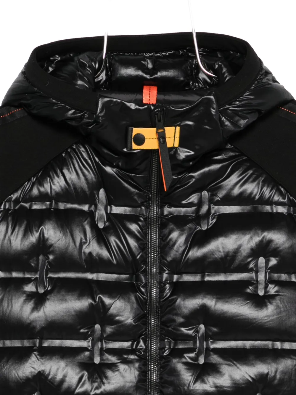 Parajumpers Quilted Hooded Jacket In Black