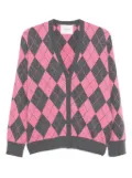 Lisa Yang argyle button cardigan - Grey