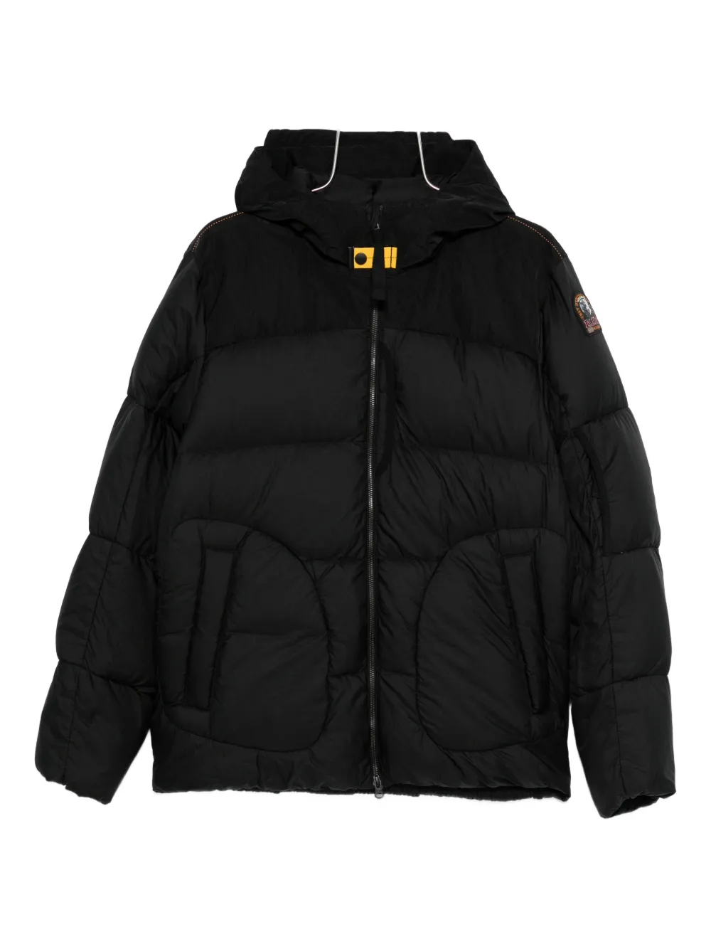 Parajumpers Hooded Quilted Jacket In Black