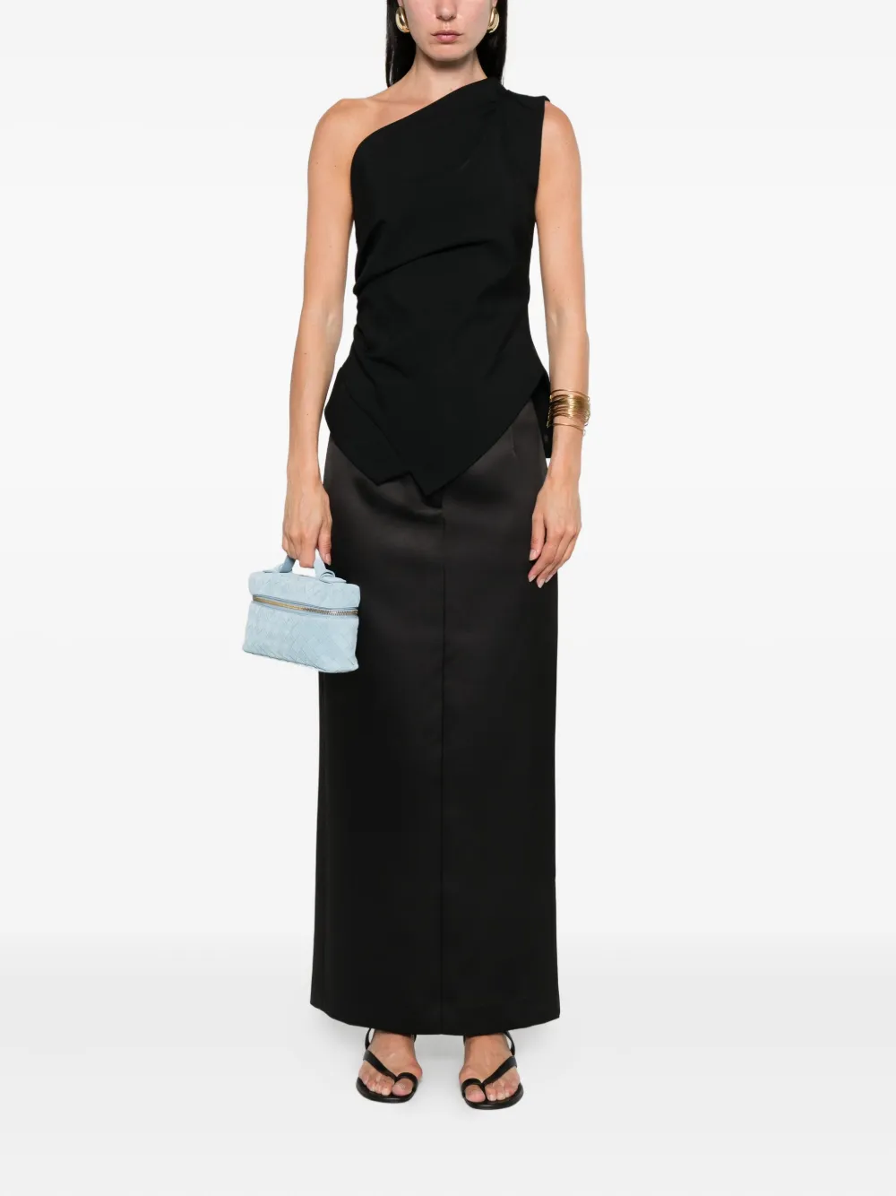 Róhe Asymmetrische top - Zwart
