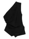 Róhe one-shoulder top - Black