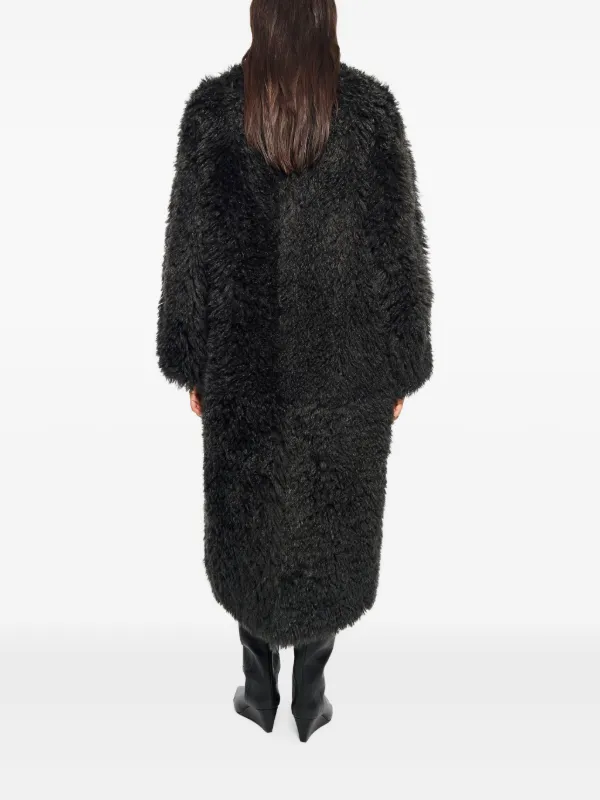 STAND STUDIO Carolina faux-fur Coat | Grey | FARFETCH