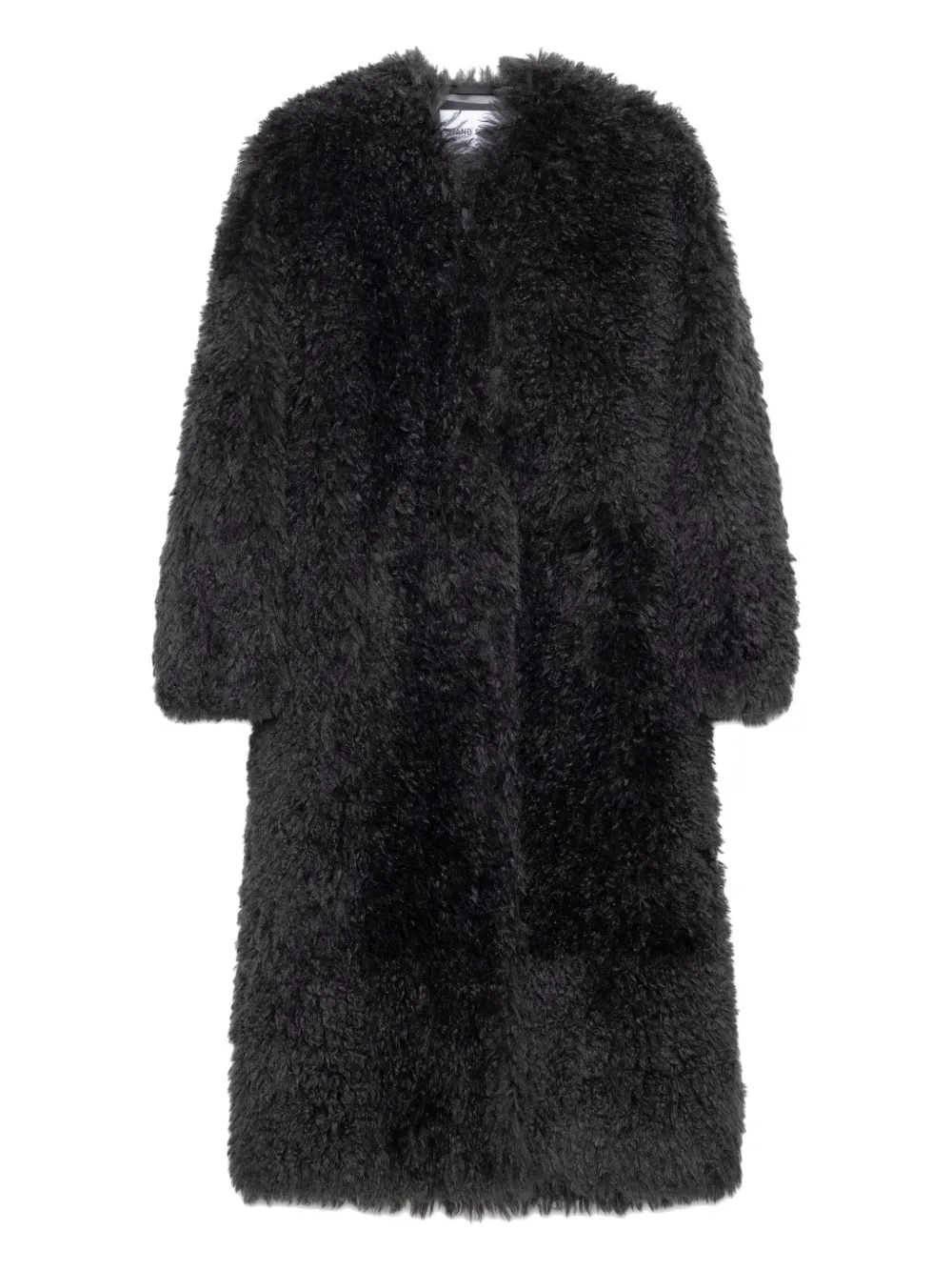 Stand Studio Carolina Faux-fur Coat In Black