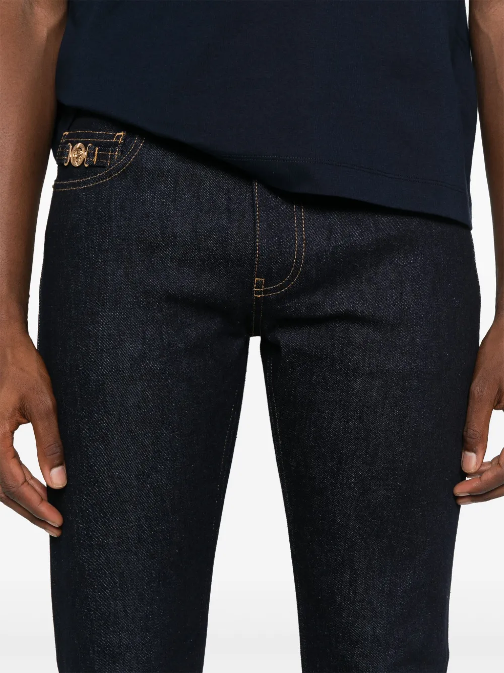 Versace Medusa Head jeans Blauw