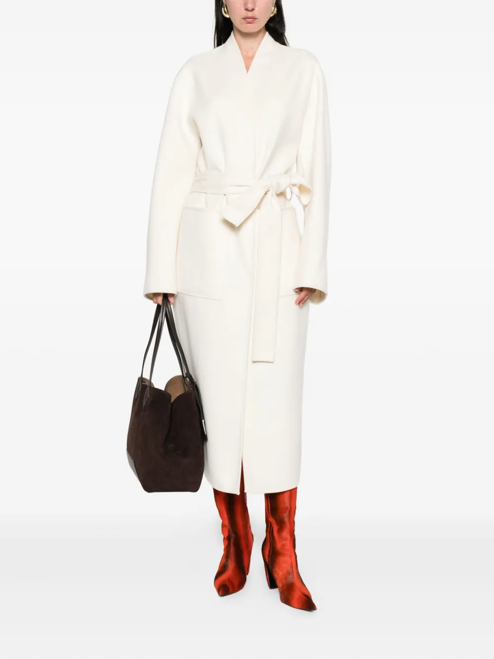 Róhe belted wrap coat | Single Breasted Coats | Image 2