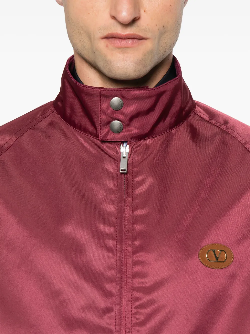 Valentino Garavani zip-up bomber jacket Rood