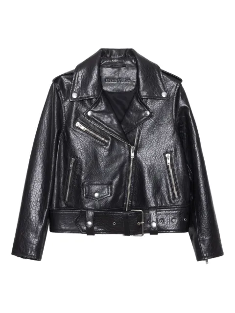 STAND STUDIO leather biker jacket