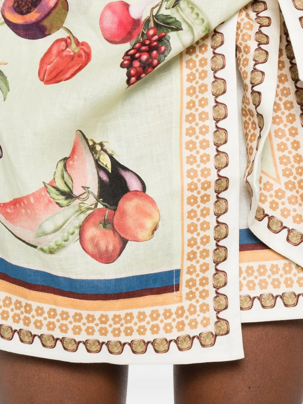 ALEMAIS Mini-rok met Mercado-print MULTI