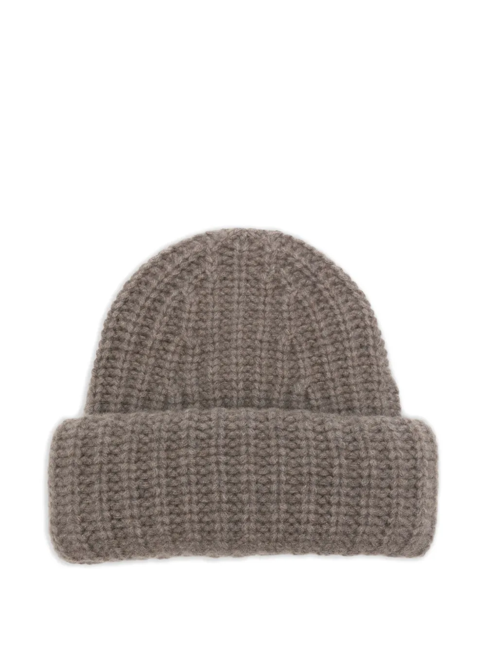 Lisa Yang Ribbed Beanie In Brown