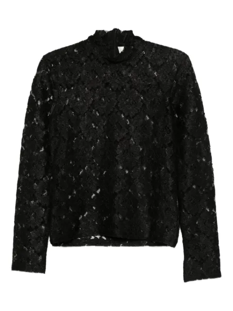 Róhe lace mock-neck T-shirt 