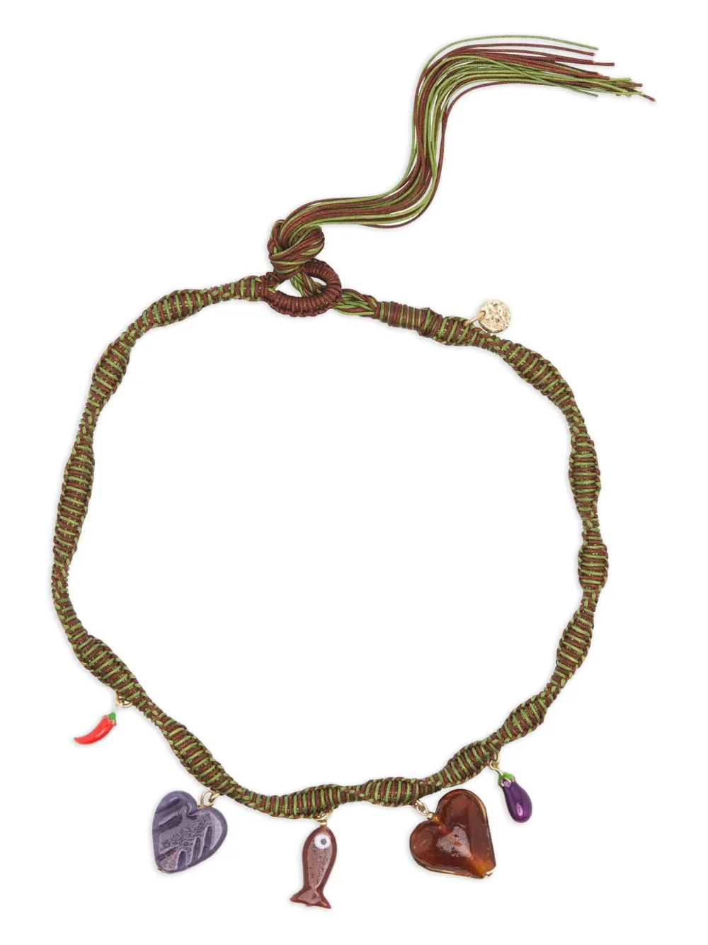 ALEMAIS bijoux charm necklace - Verde