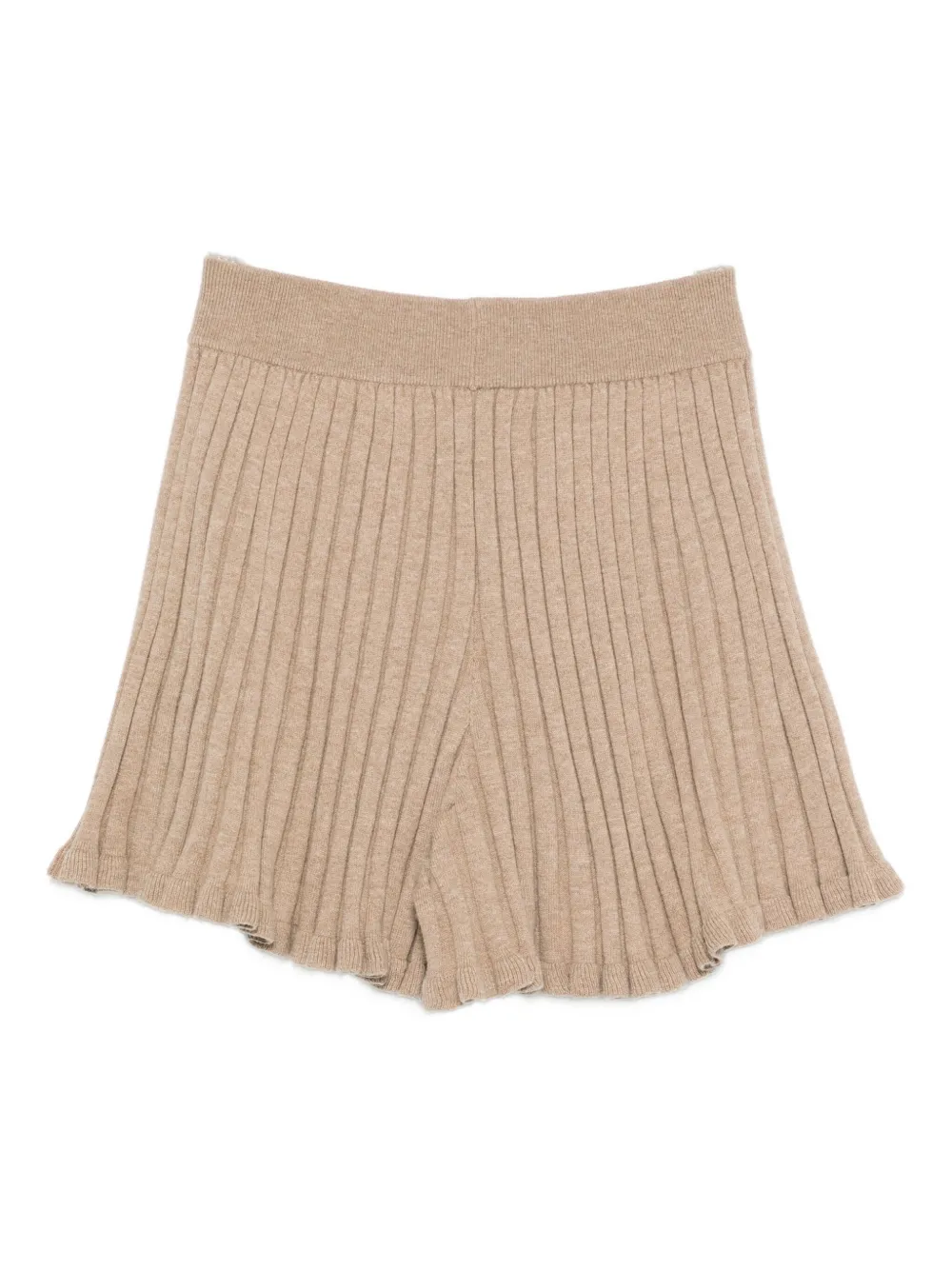 Lisa Yang Ribbed Shorts In Brown