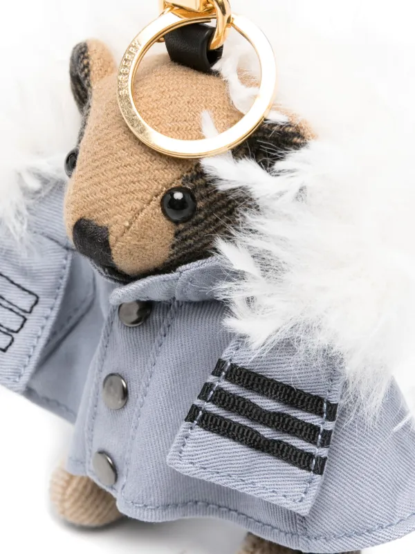 Burberry Thomas Bear Keyring | Blue | FARFETCH